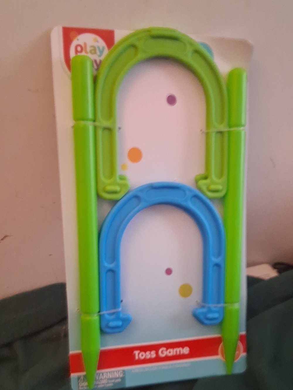 Play Joy Kids Ring Toss Set in Green and Blue